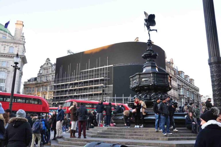 Exploring Piccadilly Circus in London