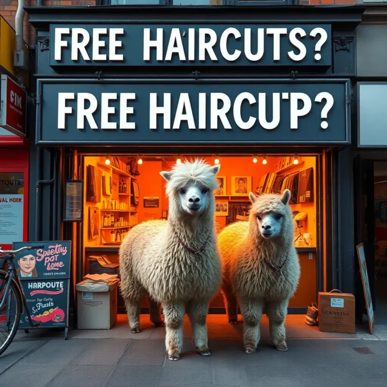 Free Haircuts? Alpacalypse Now! Shoreditch's Hottest Pop-Up