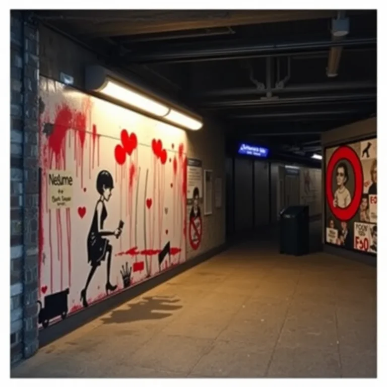 Banksy's Underground Masterpiece: Now on Display!