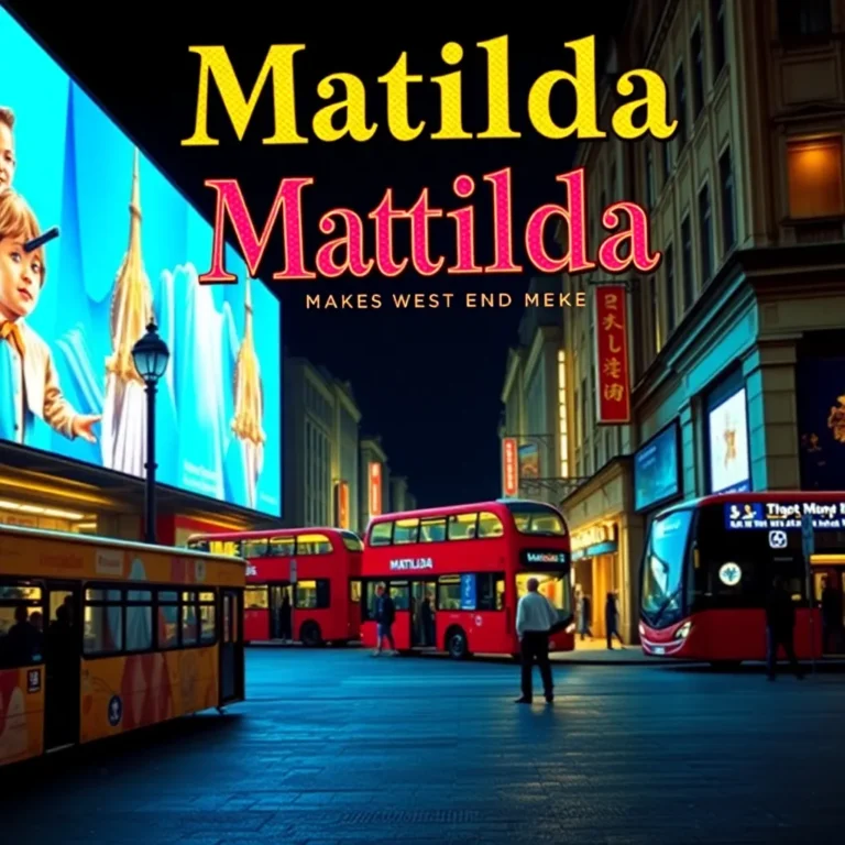 Matilda Musical Makes West End History!