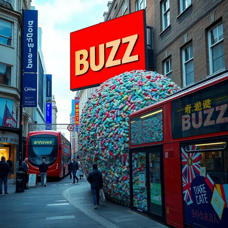London's Buzz: From Space to Chewing Gum Art!