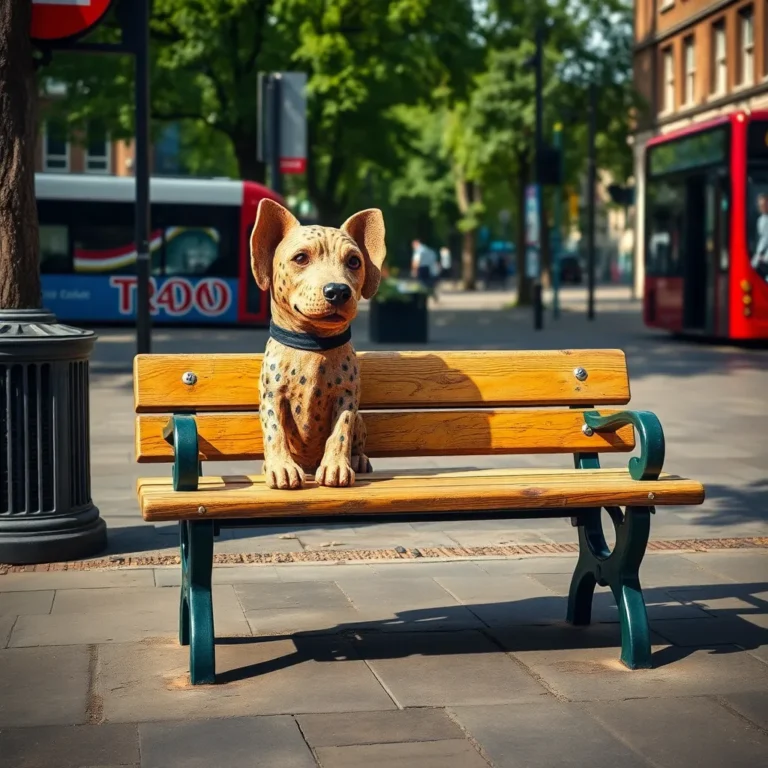 London's Quirky Dog Bench Demolished: The Tale of Geoffrey Barkington
