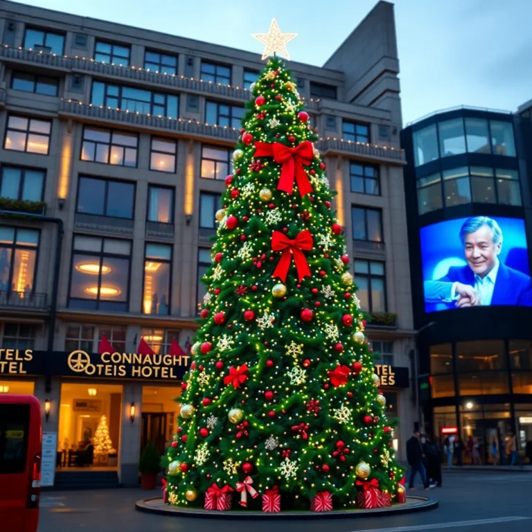 Connaught Hotel's AI Christmas Tree: Festive or Freaky?