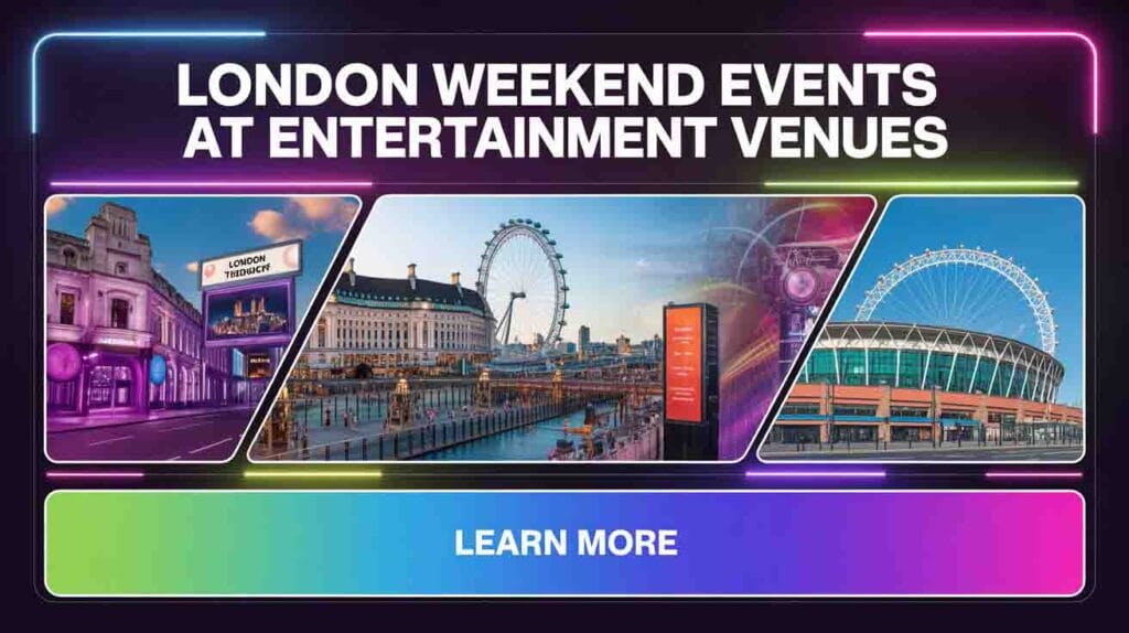 London Tourist Trips Questions 2026 London Events at Entertainment Venues - banner