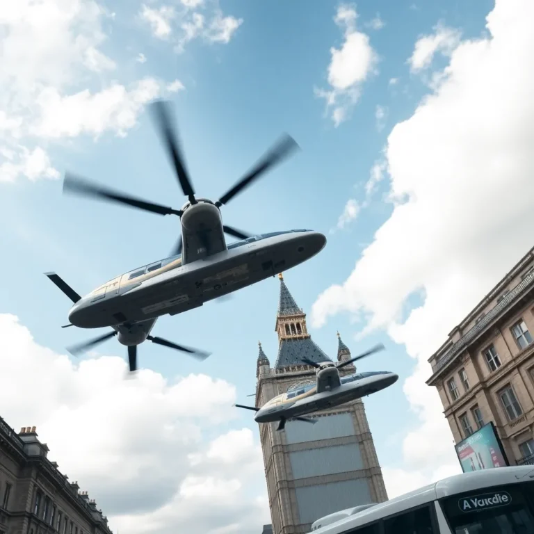 London's Skies to Get a High-Flying Upgrade with Air Taxis!