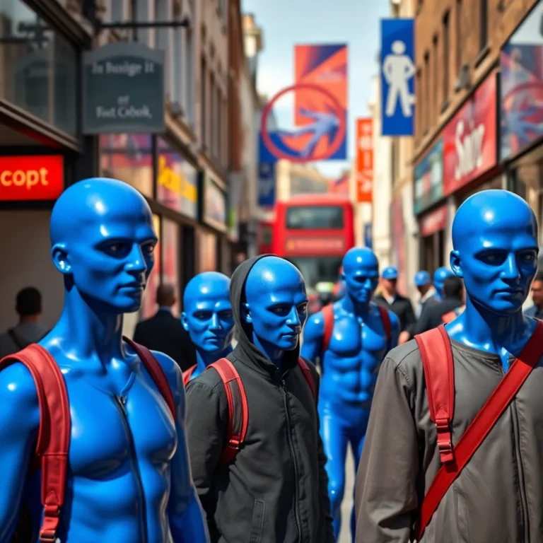 Borough High Street's Mysterious Blue Men Revealed!