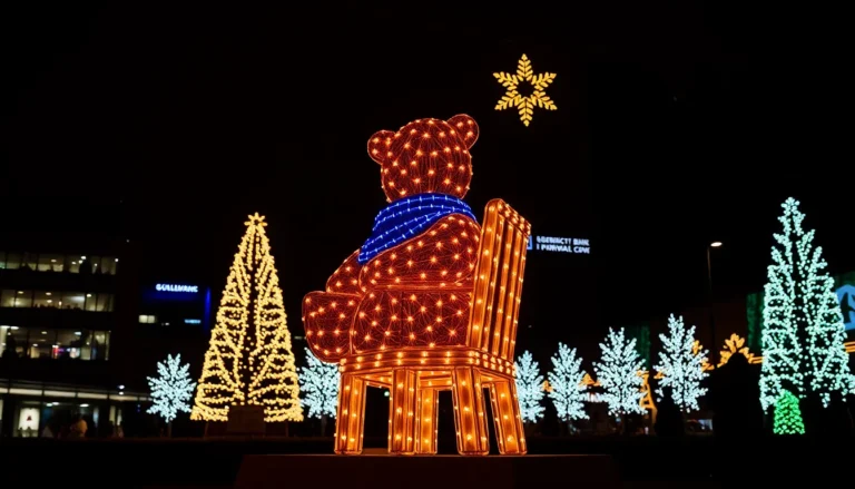 FAMILY FAVOURITE RETURNS: 'BEAR ON MY CHAIR' LIGHTS UP SOUTHBANK THIS CHRISTMAS