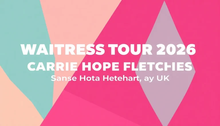 WAITRESS MUSICAL TOUR 2026: CARRIE HOPE FLETCHER HITS THE UK