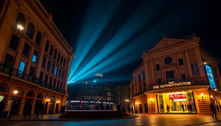 NEW NATIONAL THEATRE PLAY THE AUTHENTICATOR LIGHTS UP SOUTH BANK