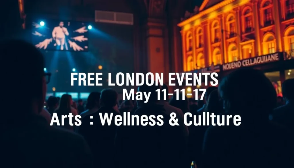 FREE LONDON EVENTS MAY 11-17: ARTS, WELLNESS & CULTURE
