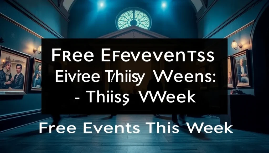 FREE LONDON EVENTS THIS WEEK: ART, WELLNESS & CULTURAL GEMS