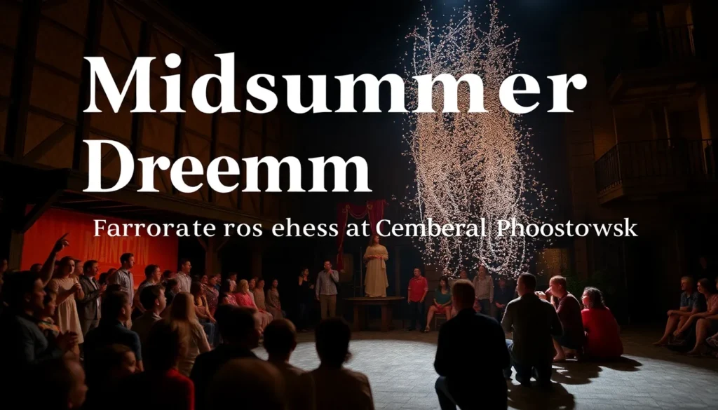 GLOBE THEATRE'S MIDSUMMER DREAM DRAWS CROWDS TO SOUTHWARK