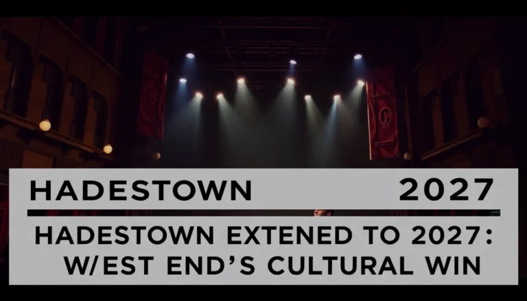 HADESTOWN EXTENDED TO 2027: WEST END'S CULTURAL WIN