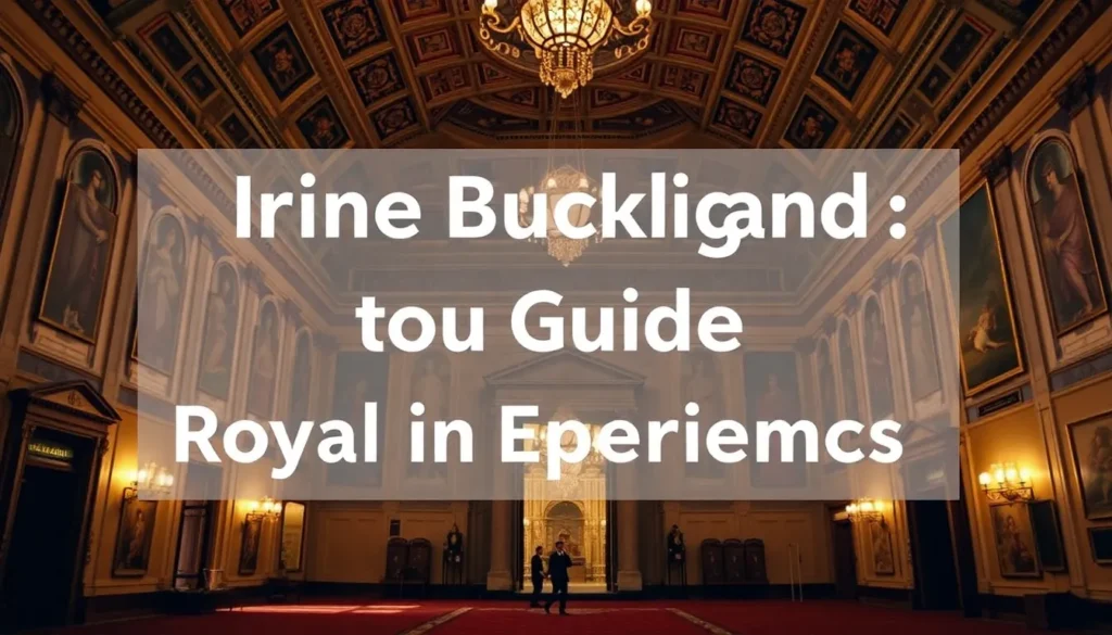 INSIDE BUCKINGHAM PALACE: YOUR GUIDE TO ROYAL LONDON EXPERIENCES