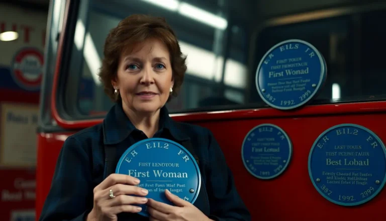 LONDON HONOURS FIRST WOMAN BUS MECHANIC WITH BLUE PLAQUES