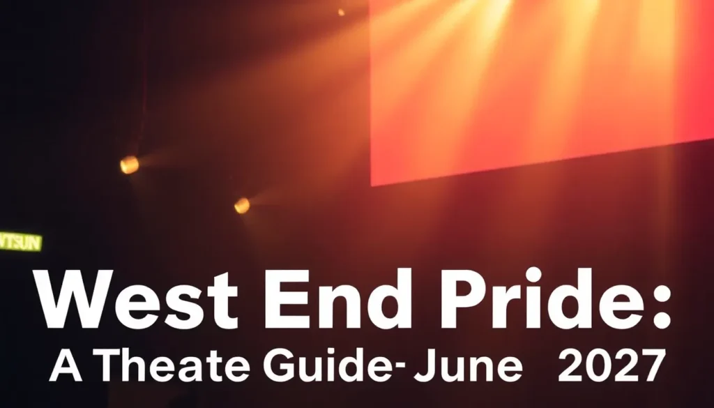 WEST END PRIDE: A THEATRE GUIDE FOR JUNE 2027 IN LONDON