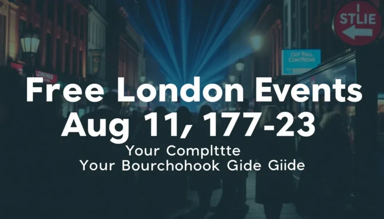 FREE LONDON EVENTS AUG 17-23: YOUR COMPLETE NEIGHBOURHOOD GUIDE