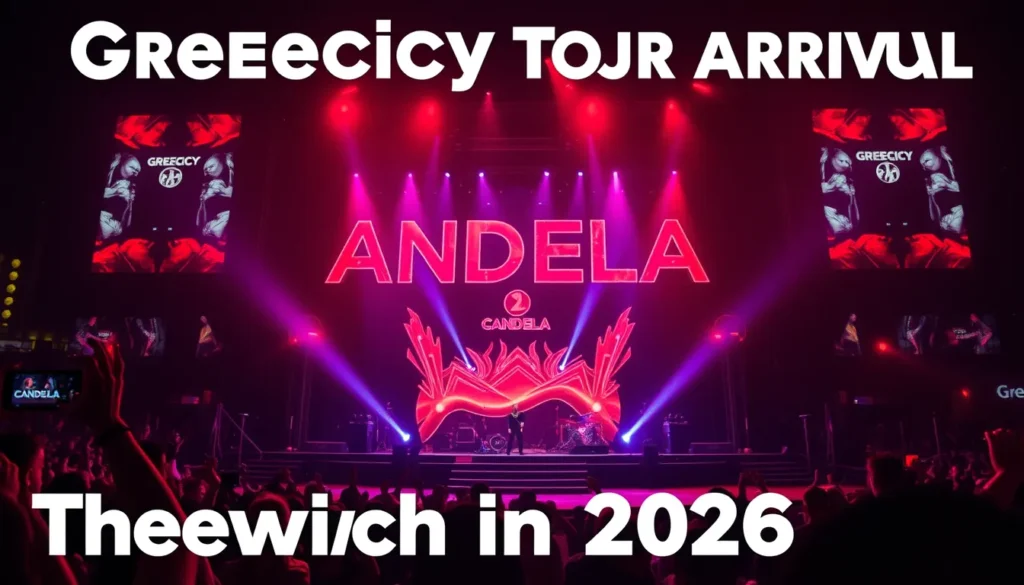 GREEICY CANDELA TOUR ARRIVES AT THE O2 GREENWICH IN 2026