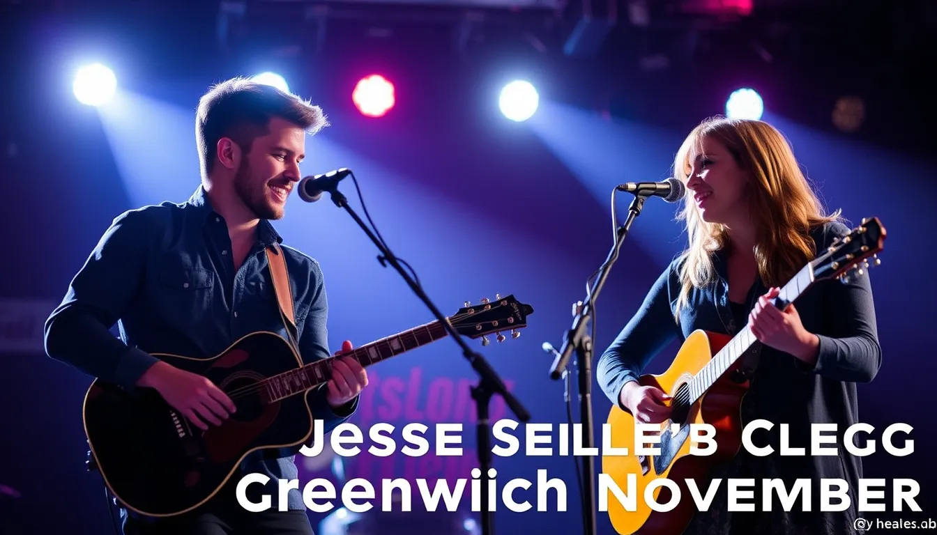 JUST JINGER & JESSE CLEGG ROCK GREENWICH THIS NOVEMBER