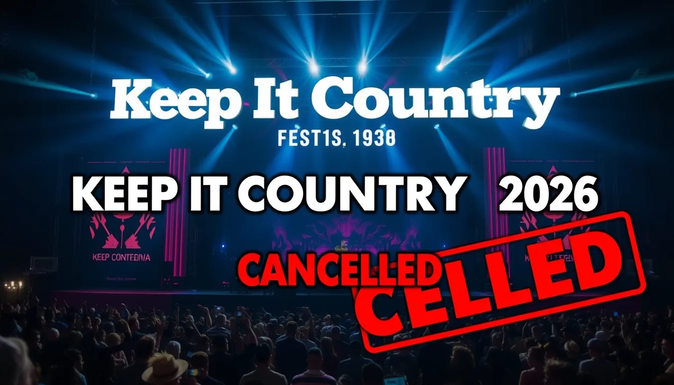 KEEP IT COUNTRY FESTIVAL 2026 AT THE O2 CANCELLED