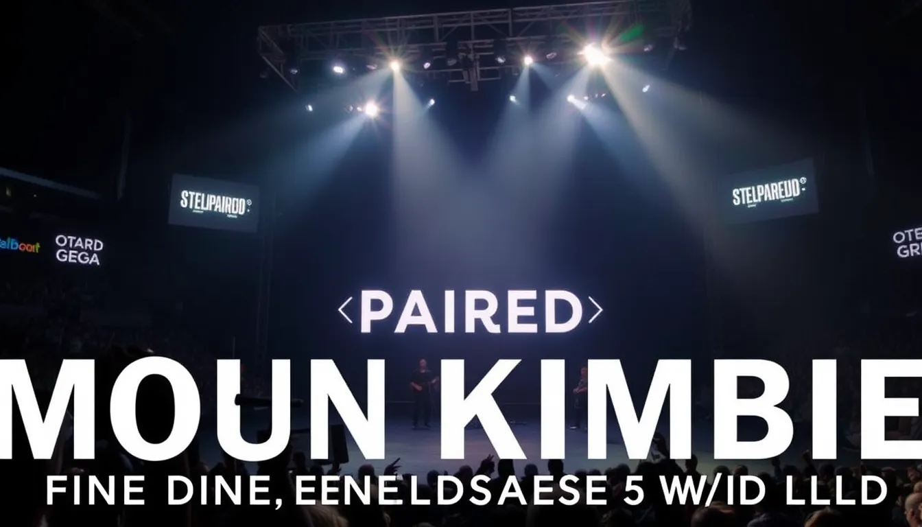 WIN TICKETS TO {PAIRED}: MOUNT KIMBIE, FINE DINING & WORLD CUP