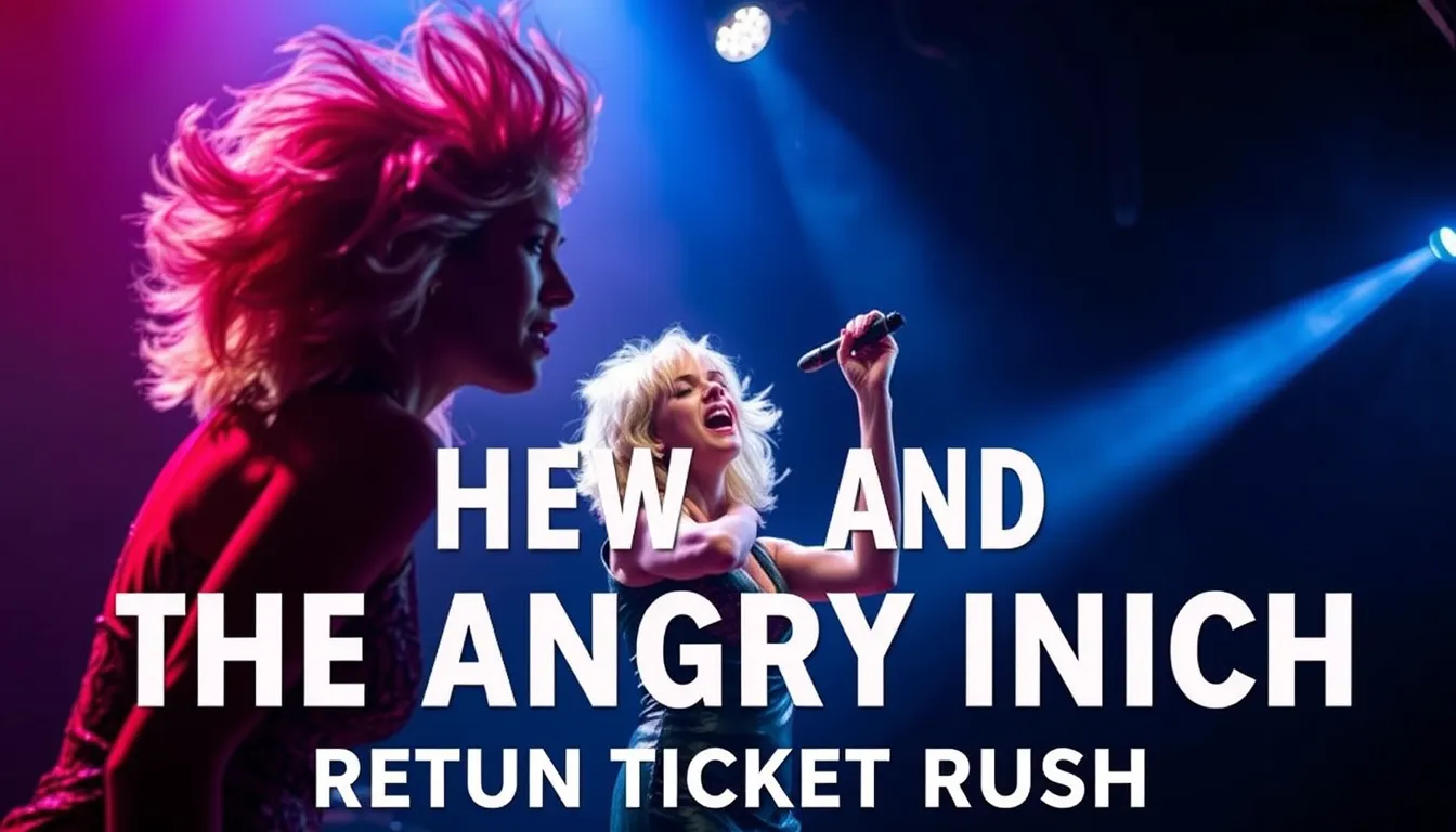 HEDWIG AND THE ANGRY INCH WEST END RETURN SPARKS TICKET RUSH