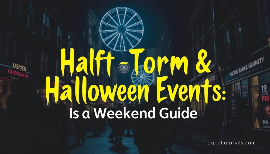 LONDON HALF TERM & HALLOWEEN EVENTS: YOUR WEEKEND GUIDE